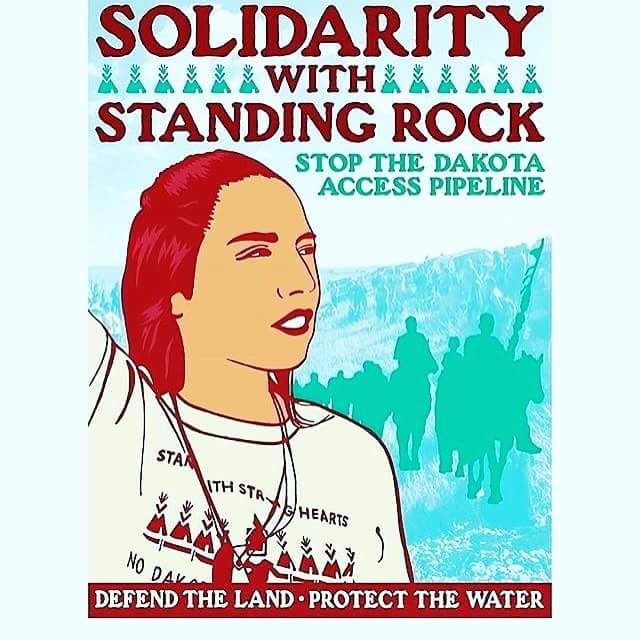 Sámiid Riikkabellodat stöder Standing Rock Sioux Tribe