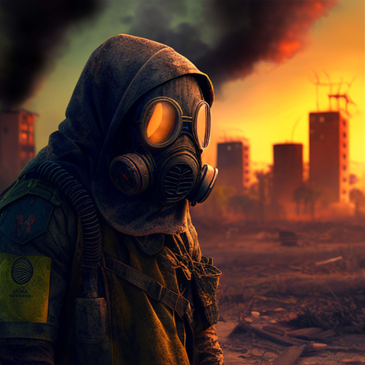 Gasmask, Stalker, Tjernobyl, Chernob
